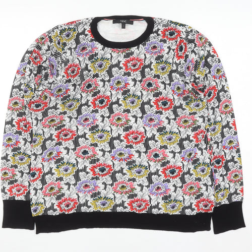 Next Womens Multicoloured Floral Crew Neck Knit Jumper L