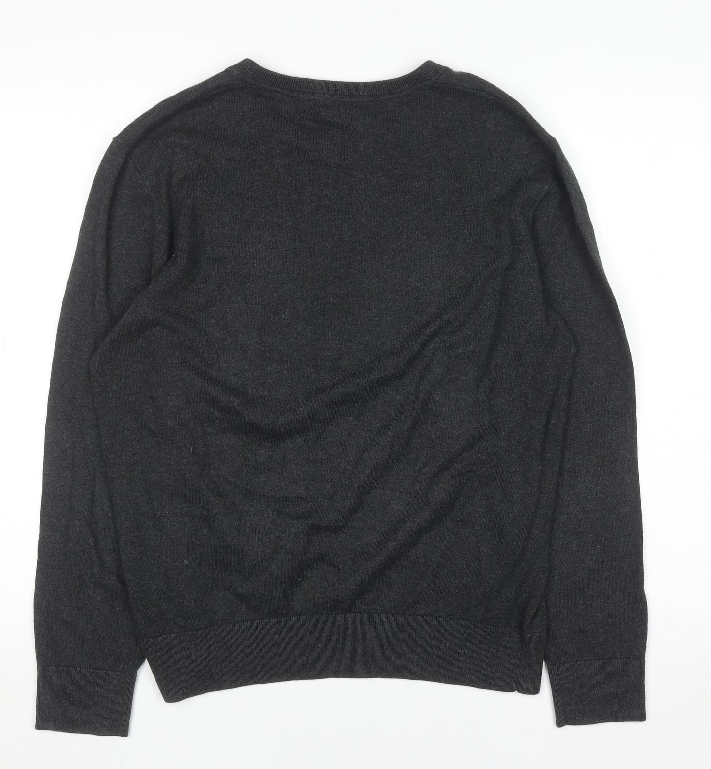 Gap Men’s Grey Cotton Crew Neck Pullover Jumper Size M