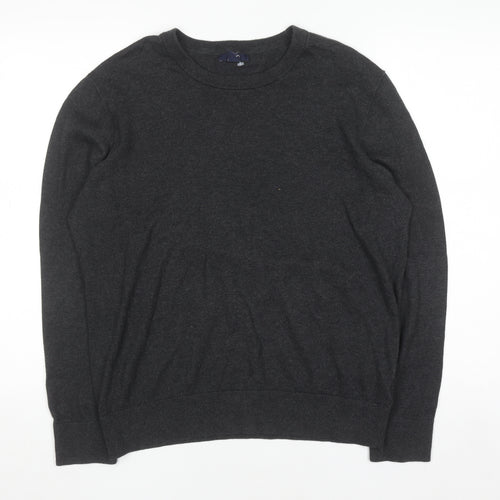 Gap Men’s Grey Cotton Crew Neck Pullover Jumper Size M