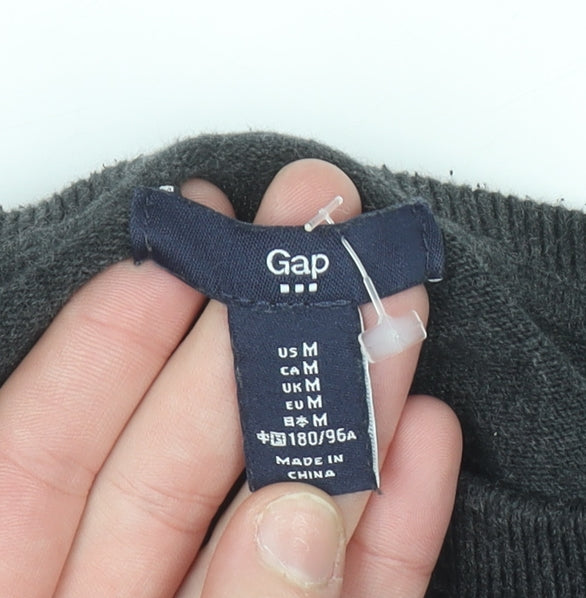 Gap Men’s Grey Cotton Crew Neck Pullover Jumper Size M
