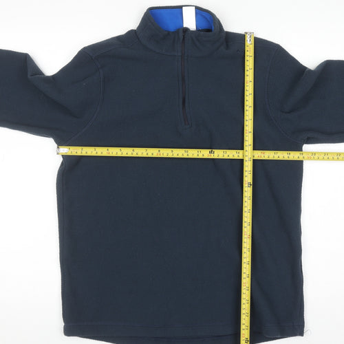 Decathlon Men’s Blue Fleece 1/4 Zip Pullover Sweatshirt Size M