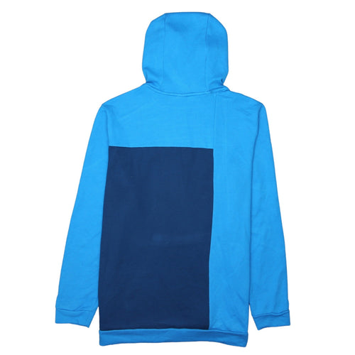 Nike Men Blue Dri-FIT Pullover Hoodie L Sports Logo Graphic