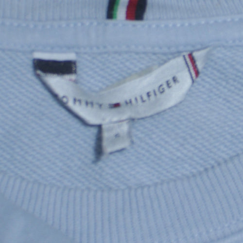 Tommy Hilfiger Men's Blue Embroidered Logo Pullover Sweatshirt Size S