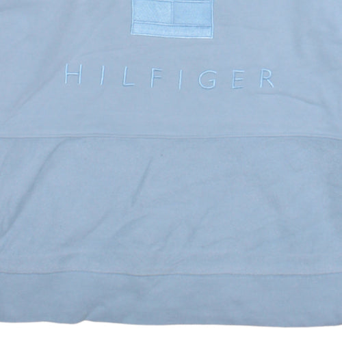 Tommy Hilfiger Men's Blue Embroidered Logo Pullover Sweatshirt Size S
