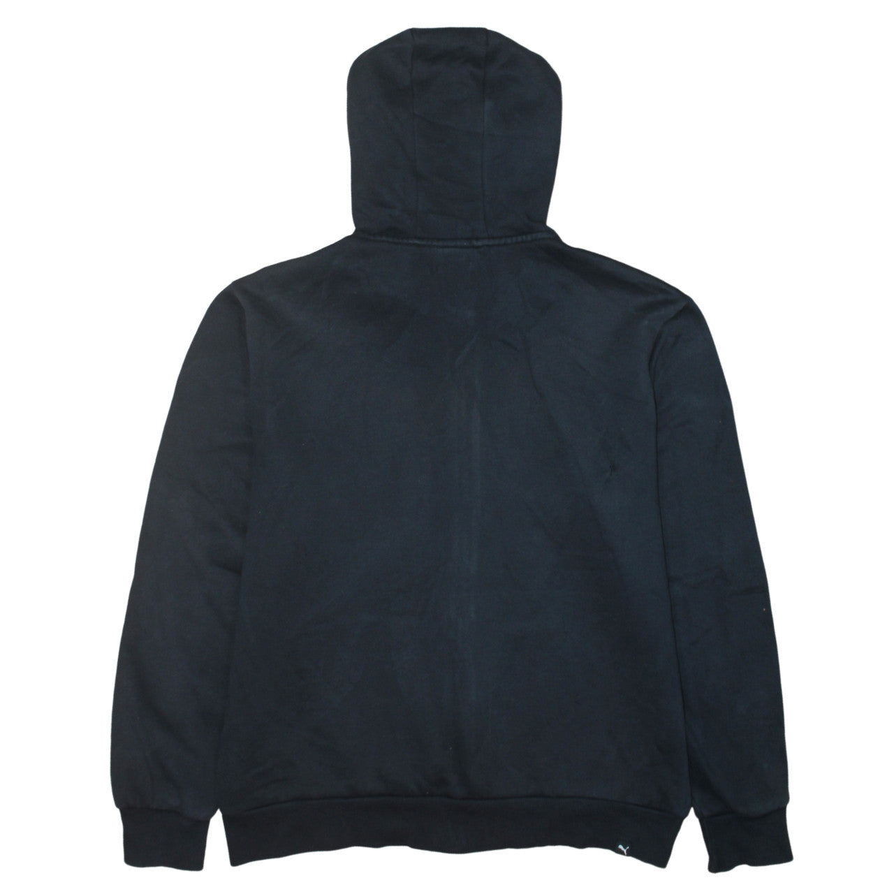 Puma Men's Black Full Zip Hoodie L Graphic Logo Sportswear
