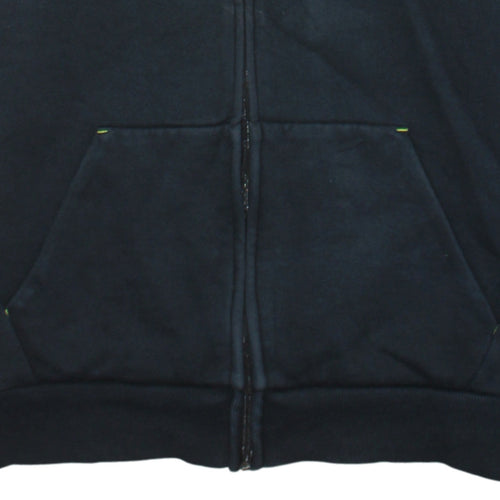 Puma Men's Black Full Zip Hoodie L Graphic Logo Sportswear