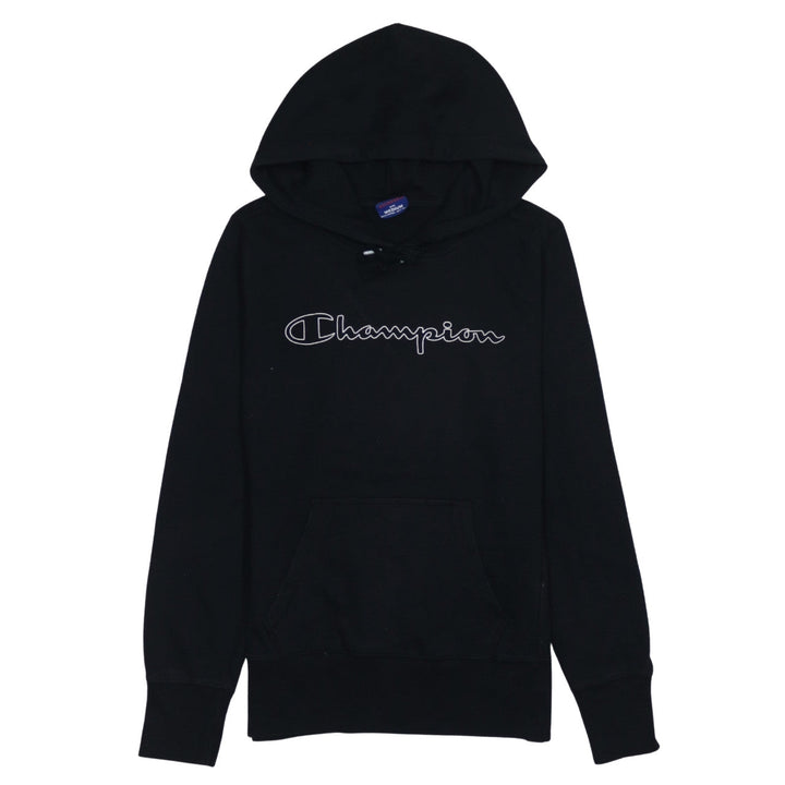 Champion Men's Black Medium Pullover Hoodie with Logo