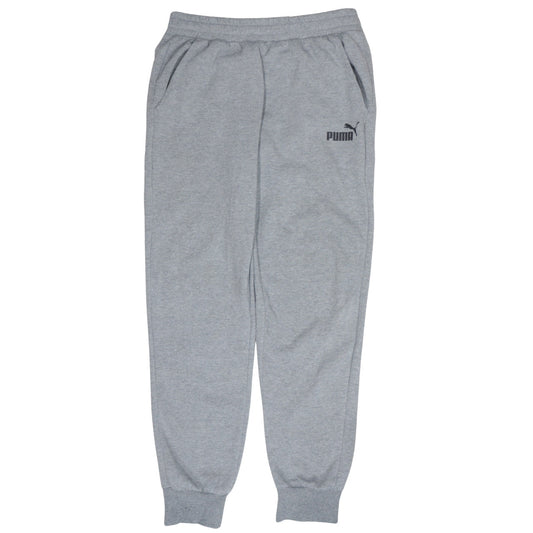 Puma Men’s Grey Jogger Sweatpants M Elastic Waist Activewear