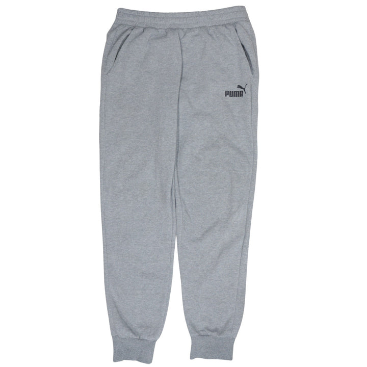 Puma Men’s Grey Jogger Sweatpants M Elastic Waist Activewear
