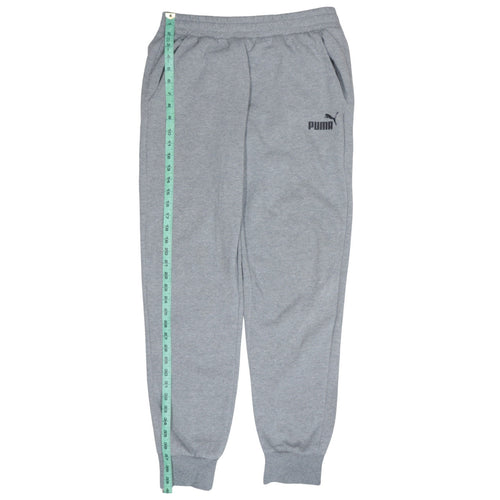 Puma Men’s Grey Jogger Sweatpants M Elastic Waist Activewear