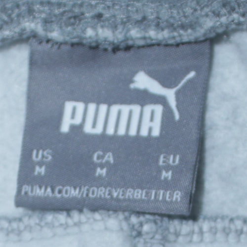Puma Men’s Grey Jogger Sweatpants M Elastic Waist Activewear