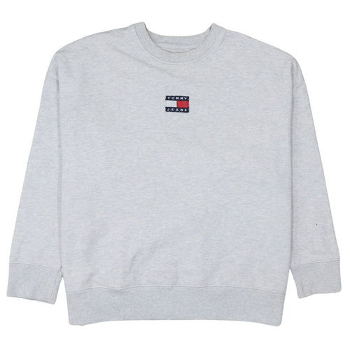 Tommy Jeans Men's Grey XL Crew Neck Pullover Sweatshirt