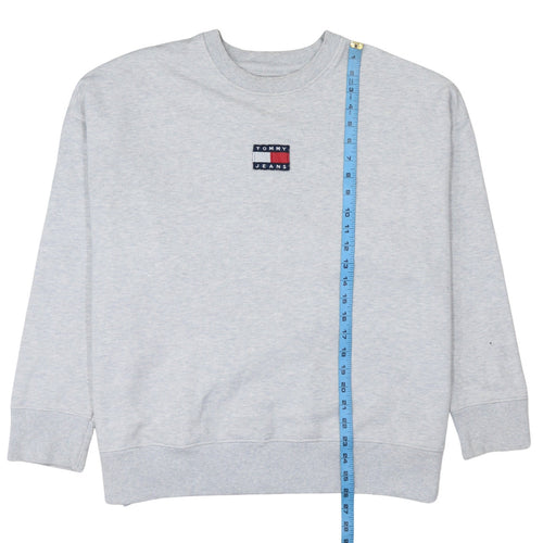Tommy Jeans Men's Grey XL Crew Neck Pullover Sweatshirt