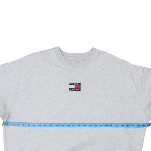 Tommy Jeans Men's Grey XL Crew Neck Pullover Sweatshirt