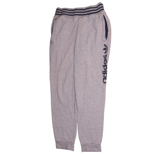 Adidas Men's Grey Jogger Trousers S Regular Fit Elastic Waist