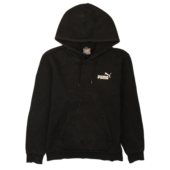 Puma Men's Black XS Pullover Hoodie with Logo Design