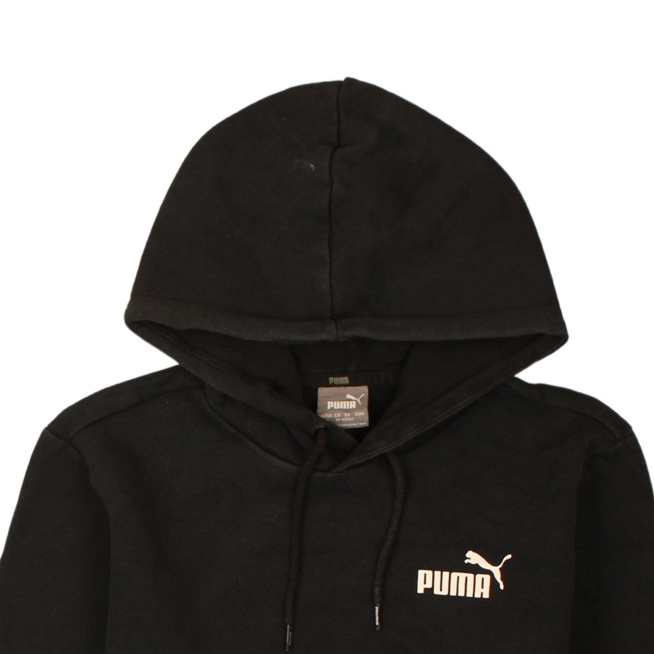 Puma Men's Black XS Pullover Hoodie with Logo Design