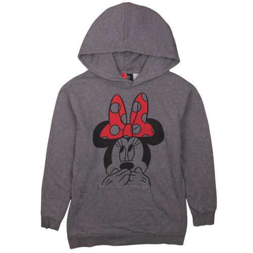 Disney Womens Grey Minnie Mouse Pullover Hoodie Size S