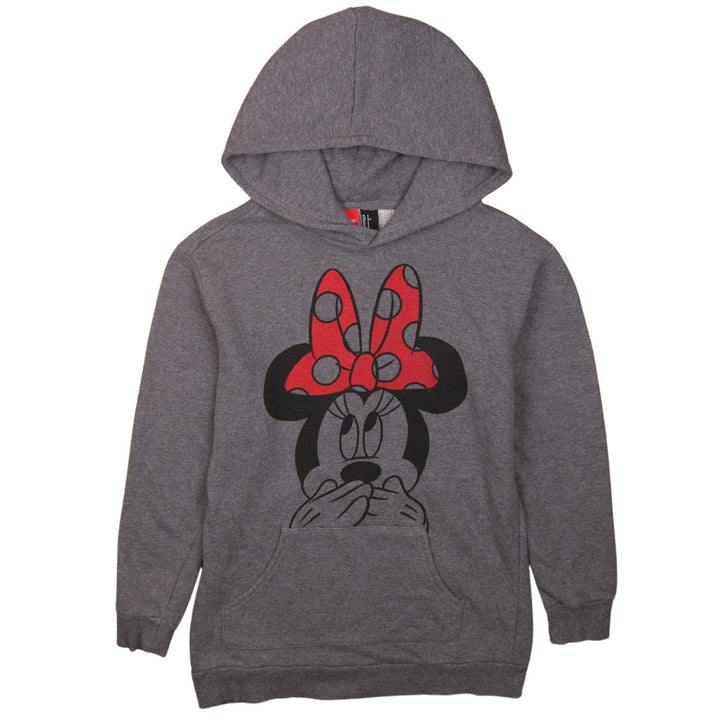 Disney Womens Grey Minnie Mouse Pullover Hoodie Size S
