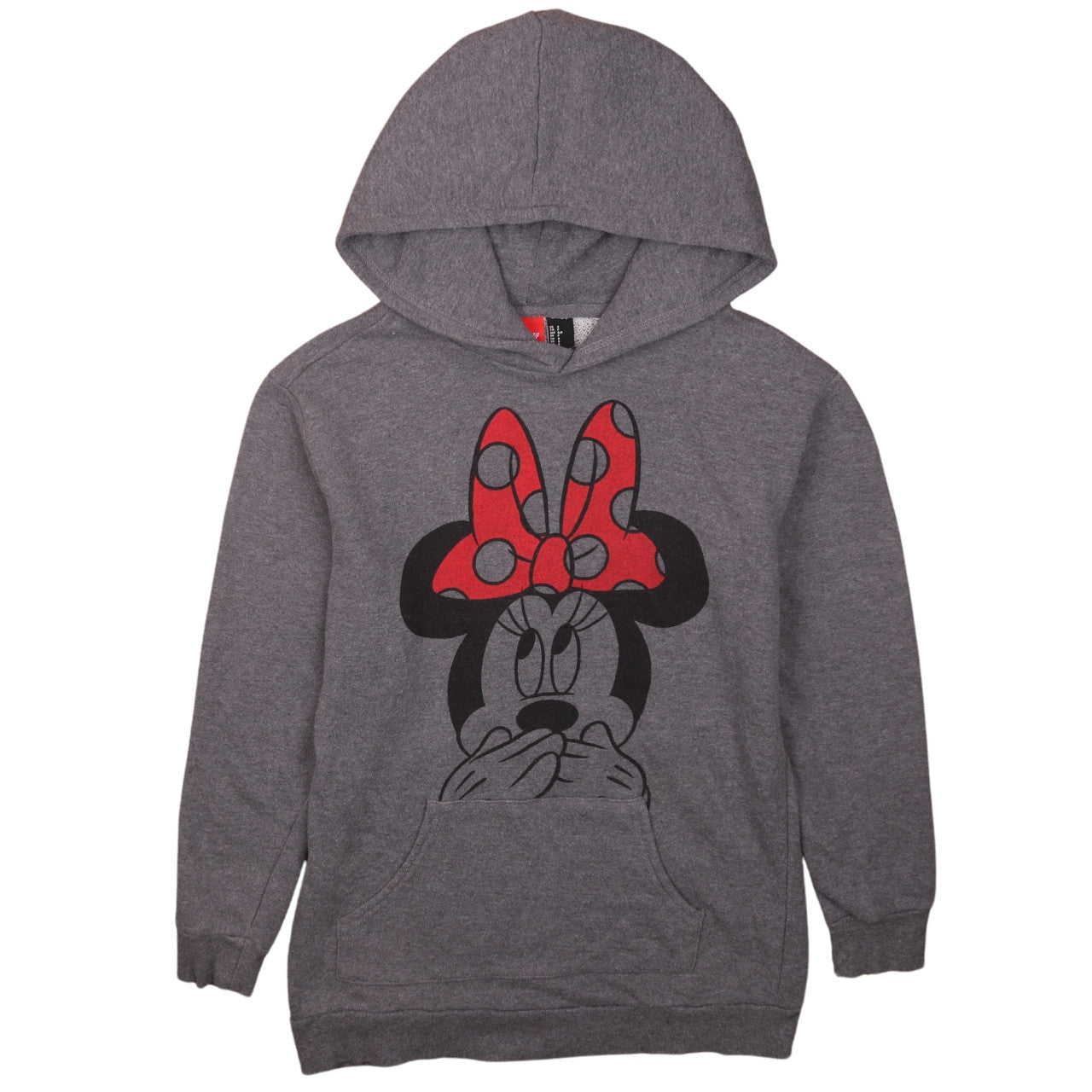 Disney Womens Grey Minnie Mouse Pullover Hoodie Size S