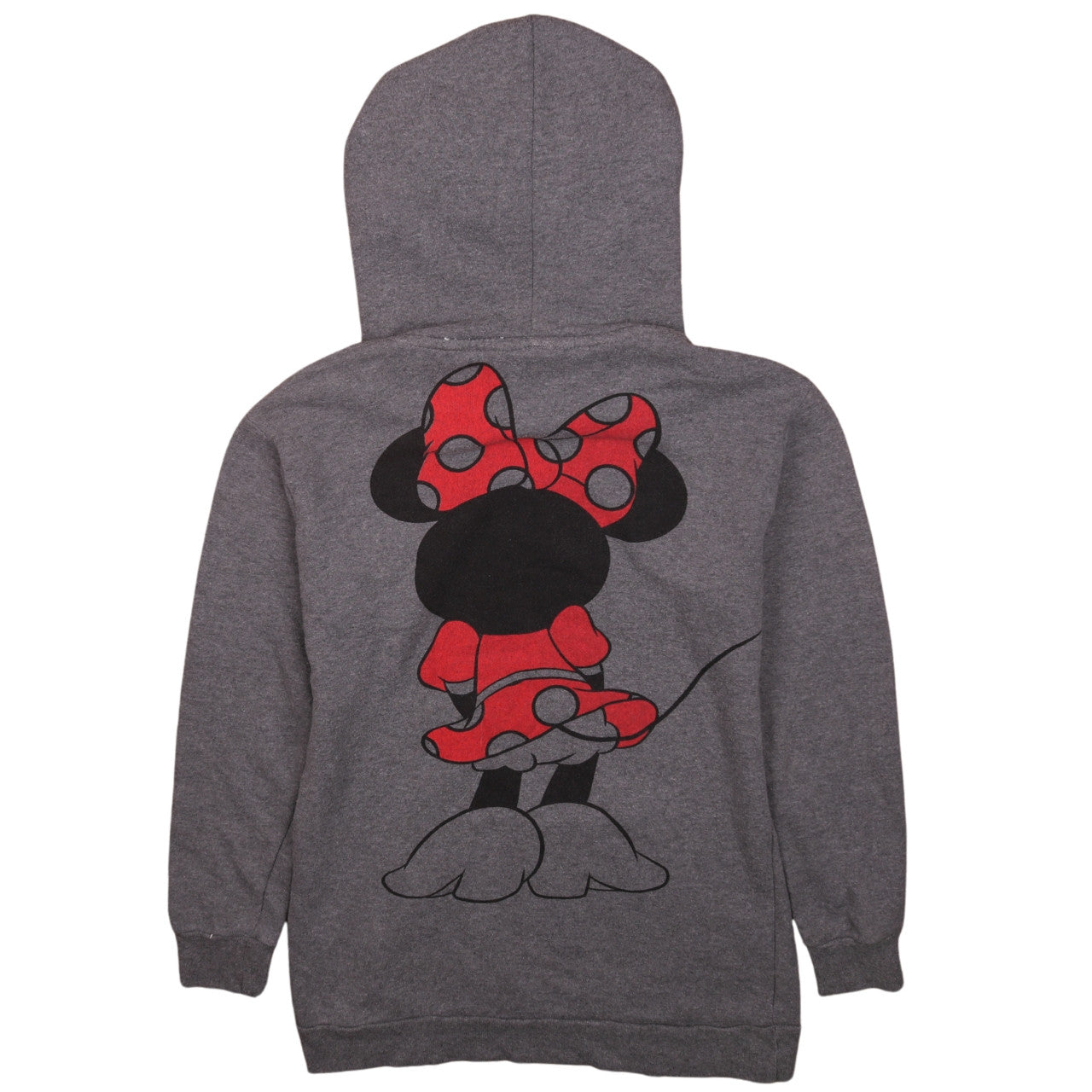 Disney Womens Grey Minnie Mouse Pullover Hoodie Size S