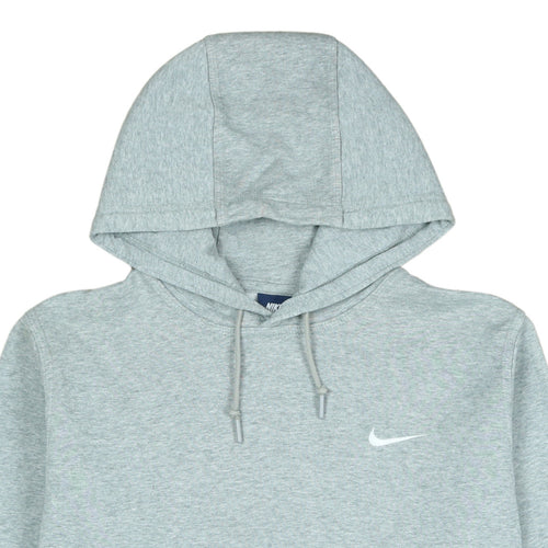 Nike Men's Grey Pullover Hoodie L Regular Fit Sports Fleece