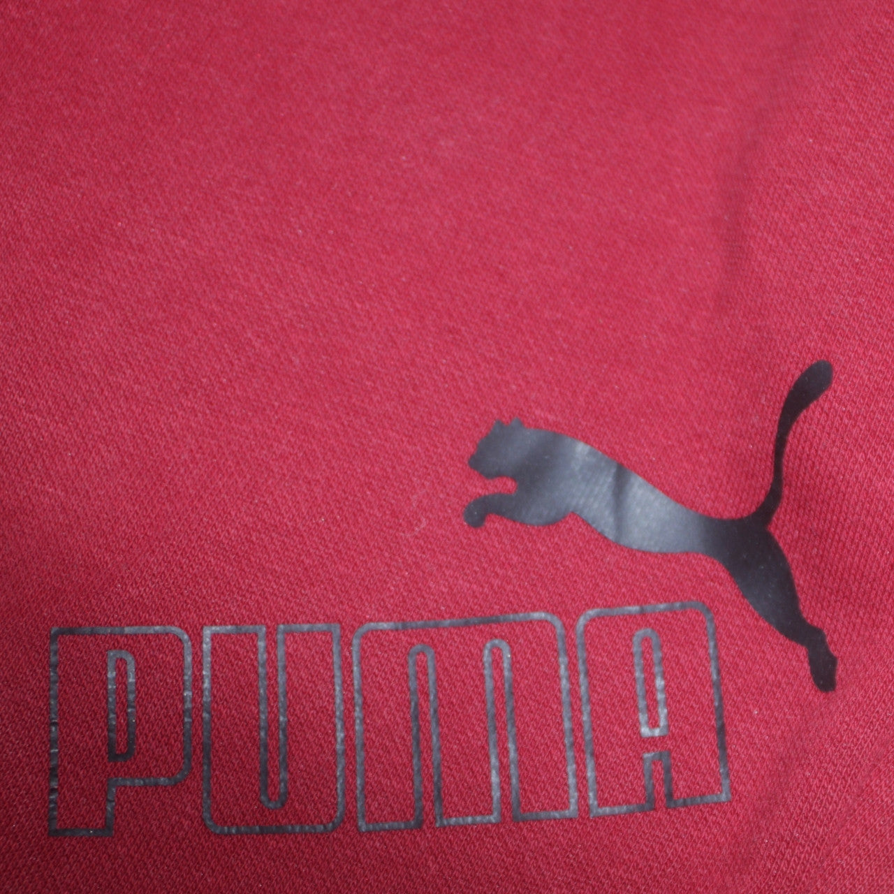 Puma Mens Red Jogger Sweatpants L Regular Fit Fleece Activewear Trousers