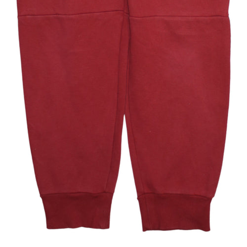Puma Mens Red Jogger Sweatpants L Regular Fit Fleece Activewear Trousers