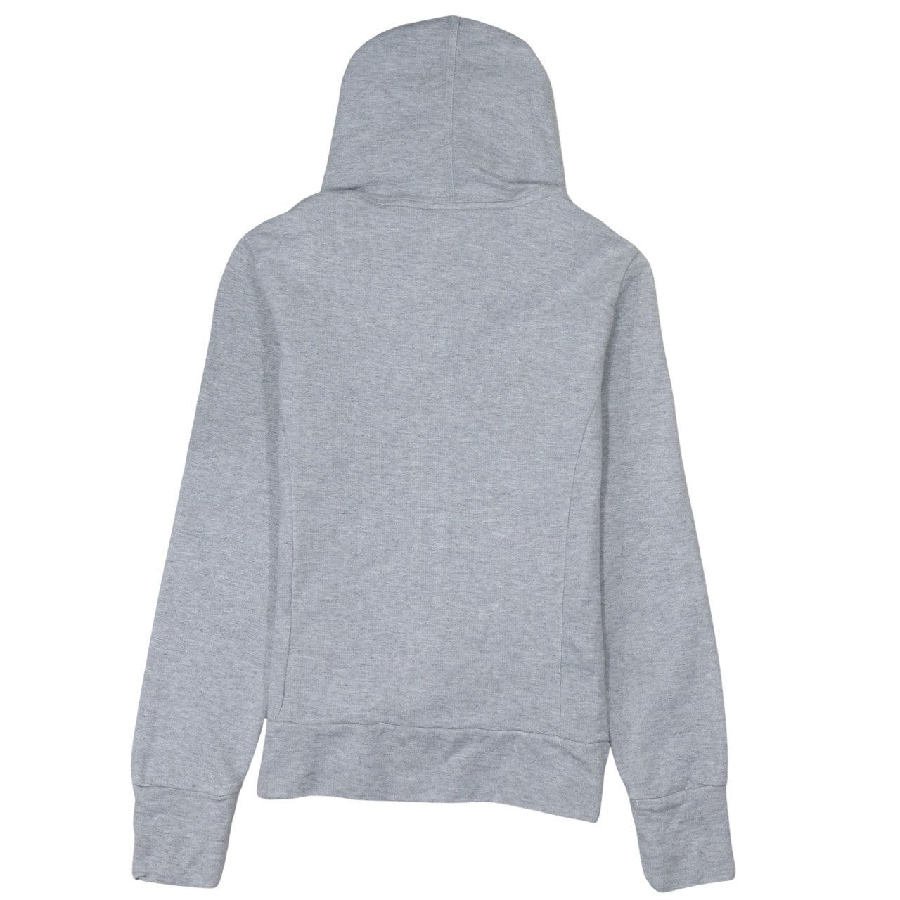 Adidas Women Grey Full Zip Hoodie Size 12 Essentials Cotton