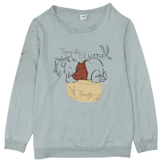 Disney Tu Women’s Blue Winnie the Pooh Pullover Sweatshirt Size 18