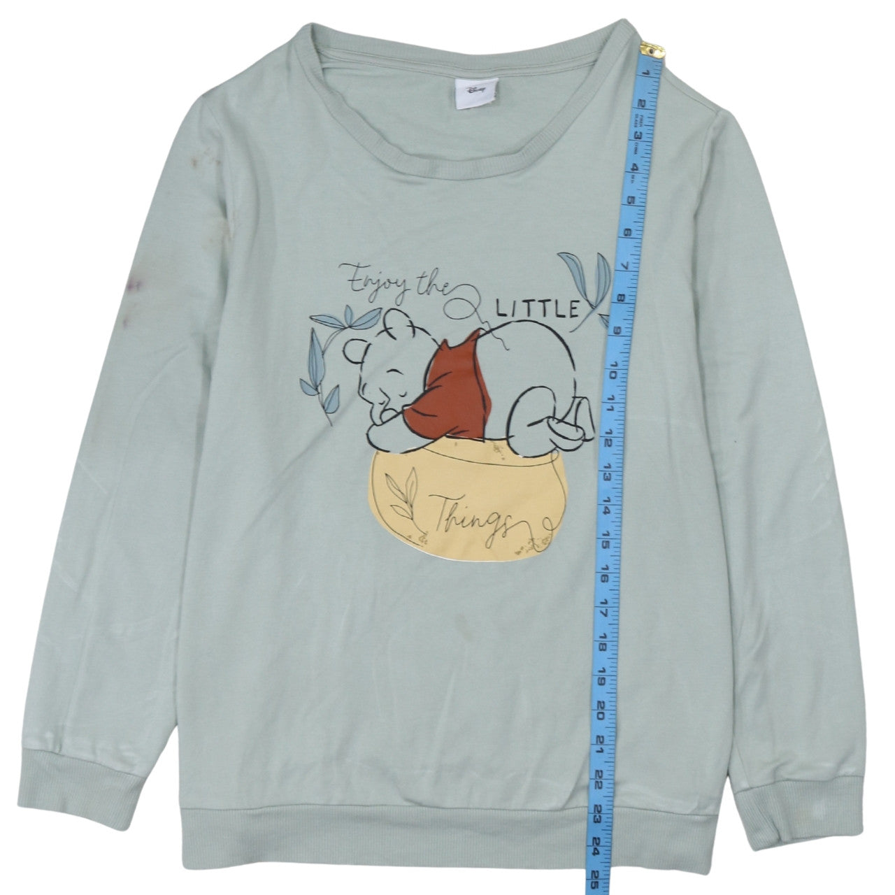 Disney Tu Women’s Blue Winnie the Pooh Pullover Sweatshirt Size 18