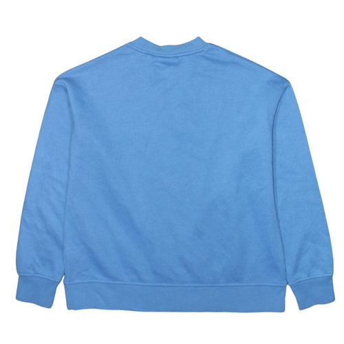 Disney Women Blue Stitch Crew Neck Pullover Sweatshirt XS