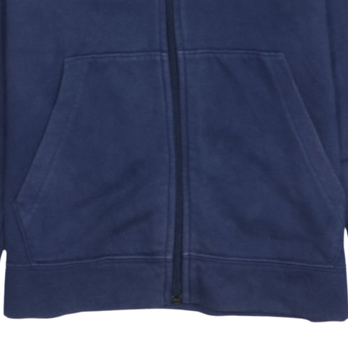 Nike Boys Blue Full Zip Hoodie L 147-158cm Logo Lightweight Casual