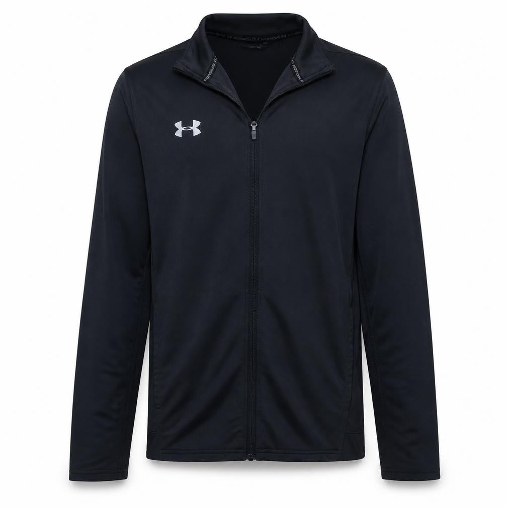 Front view of Under Armour Men's Black Small Full Zip Sports Sweatshirt