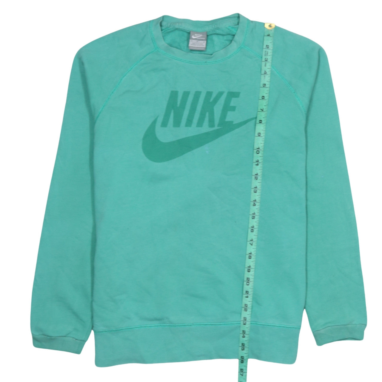 Nike Men’s Green Crew Neck Logo Sweatshirt M Regular Fit