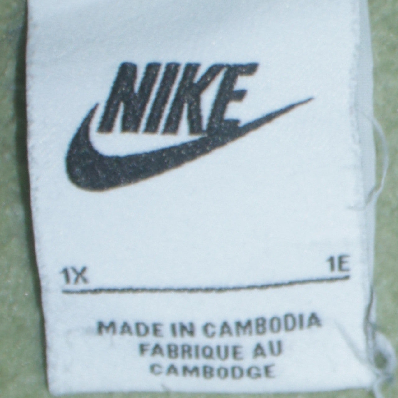 Nike Women Green 1X Crew Neck Pullover Sweatshirt Cotton Blend