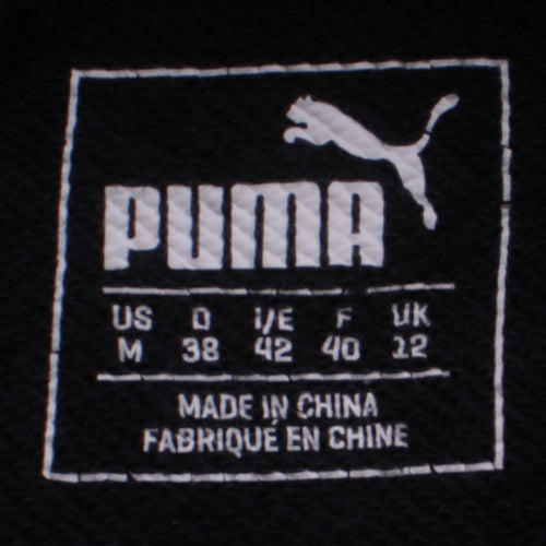 Puma Women's Black Size 12 Pullover Hoodie with Logo