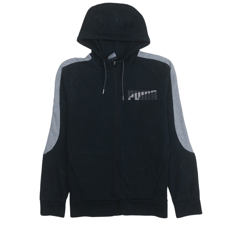 Puma Men’s Black Full Zip Hoodie M Sports Fleece Sweatshirt