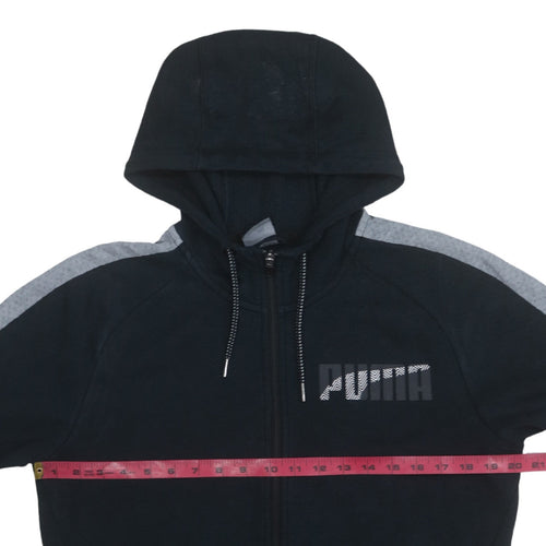 Puma Men’s Black Full Zip Hoodie M Sports Fleece Sweatshirt