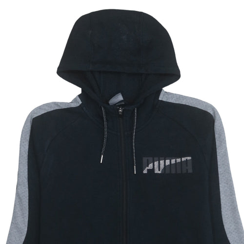 Puma Men’s Black Full Zip Hoodie M Sports Fleece Sweatshirt