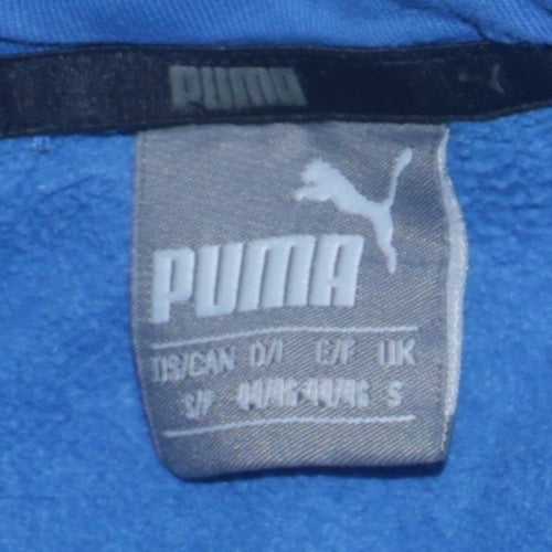 Puma Men's Blue Hooded Pullover Sweatshirt S Regular Fit