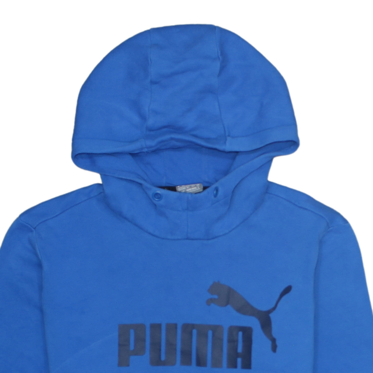 Puma Men's Blue Hooded Pullover Sweatshirt S Regular Fit