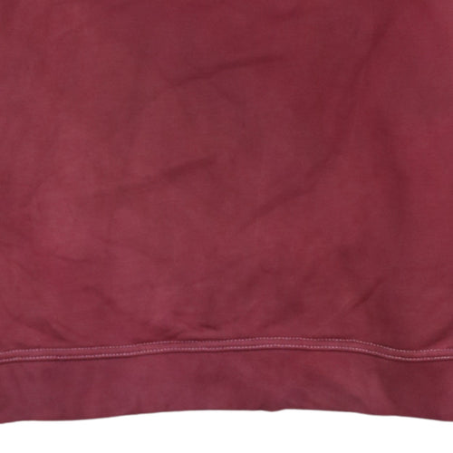 Adidas Mens Red Medium Sweatshirt Crew Neck Pullover Logo Sportswear