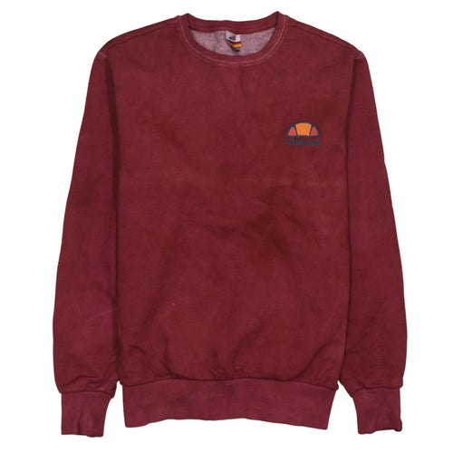 Ellesse Men's Red Crew Neck Pullover Sweatshirt M