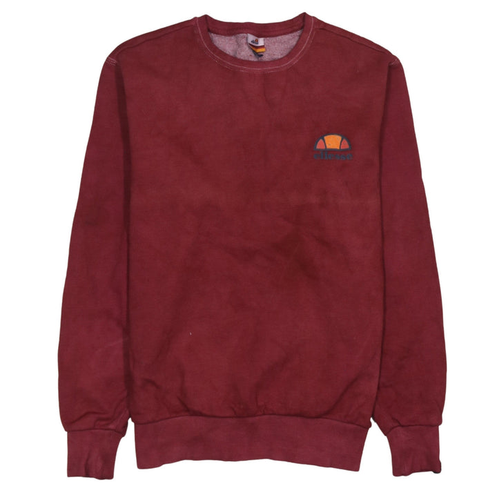 Ellesse Men's Red Crew Neck Pullover Sweatshirt M