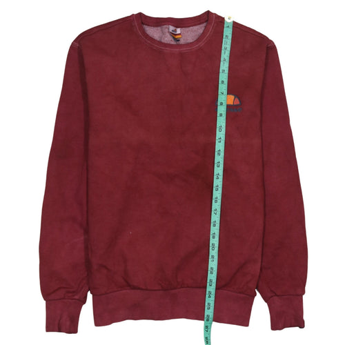 Ellesse Men's Red Crew Neck Pullover Sweatshirt M