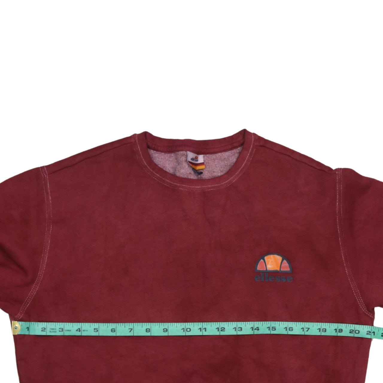 Ellesse Men's Red Crew Neck Pullover Sweatshirt M