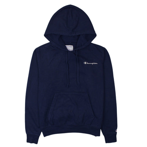Champion Men's Blue Pullover Hoodie S Regular Fit Fleece