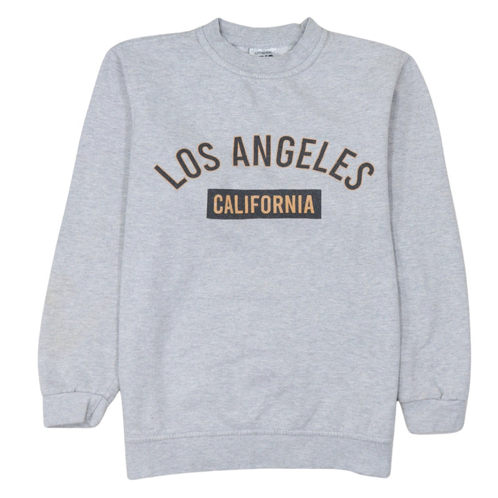 Uneek Mens Grey Los Angeles California Pullover Sweatshirt M