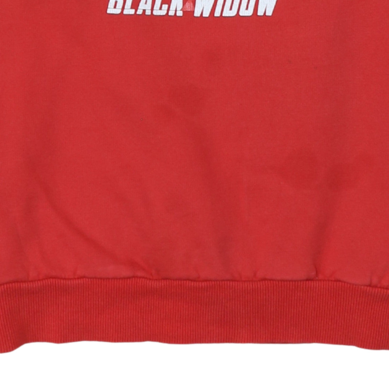 Primark Marvel Black Widow Red Sweatshirt Women 2XS Crew Neck Pullover